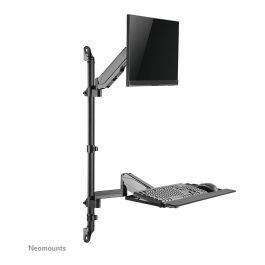 Neomounts WL90-325BL1 Soporte de Pared Móvil para Monitor 17-32", 9 kg, Resorte de Gas, Rotación 360°, Inclinación, Negro - Soporte de Trabajo de Pie/Sentado