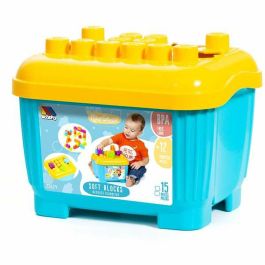 Molto Caja de Bloques y Puzzles Duros (15 Piezas) para Niños de 1 a 3 Años