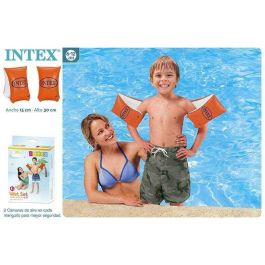 Intex Brazalete Flotador Neón 30x15 cm para Niños 6-12 Años PVC