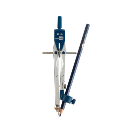 Liderpapel Compás Micrométrico BK-304 con Adaptador y Alargadera, Minas 2mm, Articulado, Longitud 17cm