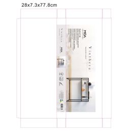 Vinthera Consola Multifuncional Moa 78X27X77 cm Madera Metal 4 Unidades