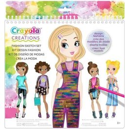 Crayola Súper Álbum I Love Fashion Creations: ¡Crea tu propia colección de moda! Incluye pegatinas. Ideal para 6 a 99 años.