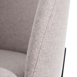Silla Beige Tejido-Metal Moderno Salón 50 X 54 X 78,50 cm