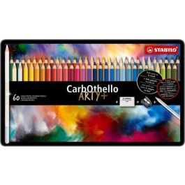 Lapices De Colores Stabilo Carbothello Estuche De Metal De 60 (Incluye 1 Afilalapices 4514 + 1 Goma De Borrar 1183 + 1 Difumino) Precio: 110.58999974. SKU: B1K645VBYM