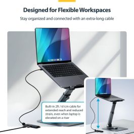 Hub USB Startech H5C4A-USB-HUB-2 Negro