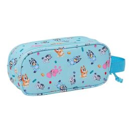 Safta Estuche Portatodo Escolar Doble Bluey 3D con 2 Cremalleras 80x210x60 mm