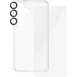 PanzerGlass Pack 3 en 1 para Samsung Galaxy S24 Ultra-Wide Fit con EasyAligner Vidrio Templado Protector de Pantalla