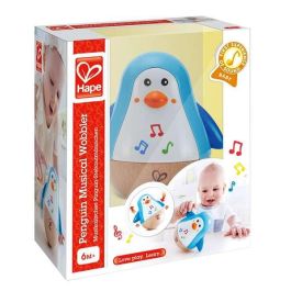 Hape Pingüino Balanceante Musical Madera 11,2x12,6x9cm