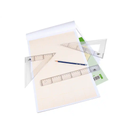 Liderpapel Bloc Papel Milimetrado Encolado Din A3 297x420 mm 50 Hojas 80g/m2