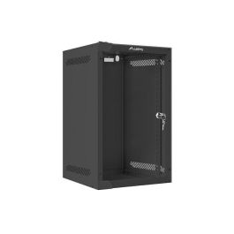 Lanberg WF10-2309-10B Armario Rack 9 Unidades 280x310 mm, Bastidor de Pared, Acero, Negro, Capacidad 20 kg