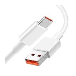 Xiaomi BHR6032GL Cable USB-A a USB-C 6A Carga Rápida y Datos 1m Blanco Compatible con Carga PD