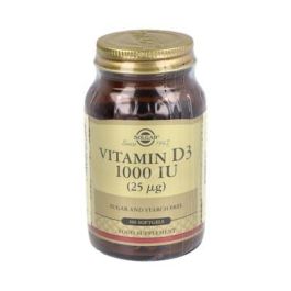 Solgar Vitamina D3 1000 UI 25 µg Cápsulas Blandas 100 unidades Precio: 13.9499998. SKU: B1EZTHG5ZH