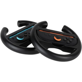 Konix Volantes de Carreras para Nintendo Switch con 2 Mandos Joy-Con, Negro, AACJP80522