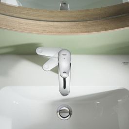 Mezclador monomando de lavabo - GROHE Swift - 24323001 - Cromo - Talla S - Apertura para agua fría - Ahorro de agua - Desagüe click-clack Mezclador monomando de lavabo - GROHE Swift - 24323001 - Cromo - Talla S - Apertura para agua fría - Ahorro de agua - Desagüe click-clack