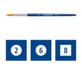 Staedtler 989-SBK3-3 Juego de 3 Pinceles para Bellas Artes, Lengua de Gato, Sintético