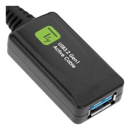 Techly Cable Extensor USB 3.2 SuperSpeed+ Señal Extender 5m Negro