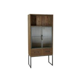 Armario DKD Home Decor Negro Madera Metal Cristal (70 x 34.5 x 160 cm) Precio: 515.50000018. SKU: S3023199