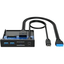 GrauGear USB-HUB + Lector de Tarjetas Multi Front Panel Type-C USB para PC Interno Precio: 57.95000002. SKU: B1GJQ9XDQW