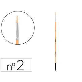 Liderpapel Pincel para Pintura al Óleo y Acrílica Nº 2 Punta Redonda de Pelo de Cerda Certificado FSC Precio: 11.3256. SKU: B135VDZNB8