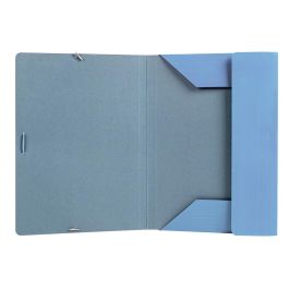 Carpeta Liderpapel Gomas Folio 3 Solapas Carton Plastificado Colores Pasteles Surtidos