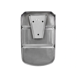 Q-connect Dispensador de Jabón Manual 800 ml Acero Inoxidable 115x56x179mm