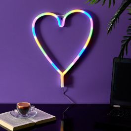 Deco Neón Led Corazón Colores Home Deco Factory Deco Neón Led Corazón Colores Home Deco Factory