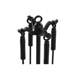 Chimenea Loft DKD Home Decor Negro 3 x 62 x 11 cm Set de 4