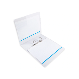 Liderpapel Carpeta Canguro 2 Anillas Mixtas 55mm A4 Plástico Blanco