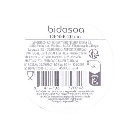 Bidasoa Plato Hondo Deneb Hydrozero Porcelana 20 cm Marrón Apilable Resistente Rayaduras Apto Lavavajillas Microondas Brillo Profesional