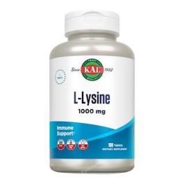 Kal L-Lisina 1000mg, 100 Comprimidos. Aminoácido Esencial, Apoya Absorción de Calcio, Apto para Veganos y Sin Gluten Precio: 23.4999996. SKU: B1D47KEADL
