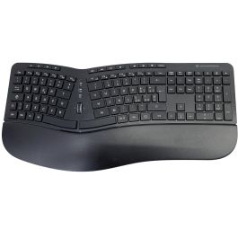Conceptronic ORAZIO02IT Teclado y Ratón Inalámbrico Ergonómico QWERTY Italiano Negro USB