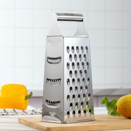 Quttin Rallador Multiusos 4 Caras de Acero Inoxidable 20 cm (12 Unidades)