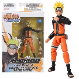 Bandai Figura Anime Heroes Naruto Uzumaki Sage Mode 17cm 16+ puntos de articulación Precio: 28.69000024. SKU: B1675EMTW7