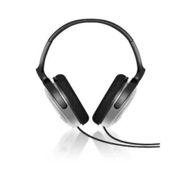 Philips Auriculares Intrauditivos SHP2500/10 Jack 3.5mm Grises Sonido para TV y Música Conexión Cable 6m Control Volumen