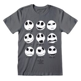 Camiseta de Manga Corta Unisex The Nightmare Before Christmas Many Faces Gris oscuro Precio: 35.50000003. SKU: D0801087