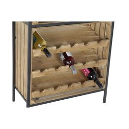 Botellero Vintage DKD Home Decor Natural Negro 30 x 160 x 60 cm