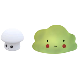 DKD Home Decor Quitamiedo infantil Baby Decoración Luminosa LED PVC Blanco 12 x 12 x 12 cm (6 Unidades) Precio: 41.50000041. SKU: B1FH2MSVWE