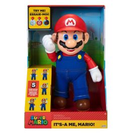 Nintendo Super Mario Figura Interactiva "It's A Me Mario" 36cm Articulada con 19 Frases y Música en Inglés Precio: 66.59000018. SKU: B14VT76QY9