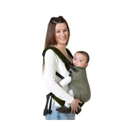 KioKids Portabebés Ergonómico Evolutivo Ajustable con Velcro para Bebés desde Recién Nacido - Posición Natural M/C - Verde KioKids Portabebés Ergonómico Evolutivo Ajustable con Velcro para Bebés desde Recién Nacido - Posición Natural M/C - Verde