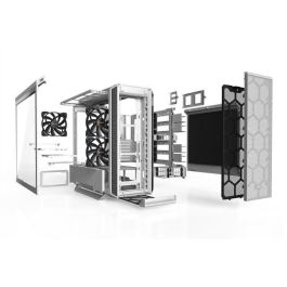 Be Quiet Silent Base 802 Blanco - Caja PC Intercambiable para Flujo de Aire o Silencio con 3 Ventiladores Pure Wings 2