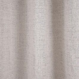 Cortina Beige Poliéster Plata 100 % algodón 140 x 260 cm