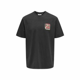 Camiseta de Manga Corta Hombre Only & Sons Ons7Up Rlx Ss Negro Precio: 19.49999942. SKU: B1BK43CZS2