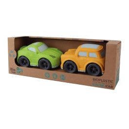 Tachan Pack Dos Coches Eco Bio T01041 Fabricados con Paja de Trigo, Material Sostenible y Natural para Niños +18 Meses