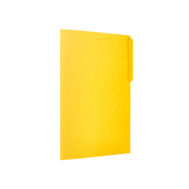 Liderpapel Subcarpeta Cartulina Folio Pestaña Izquierda 240g/m2 Amarillo
