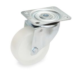 Tente Rueda Giratoria Aro Nylon Ø100mm, Sin Freno, Sin Antihilo, Buje Liso, Núcleo Polipropileno, Soporte Acero Zincado. Precio: 5.98999973. SKU: B1JB7XH6S6