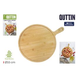 Quttin Tabla de Pizza y Cortar de Bambú 33 cm para Cocina (12 Unidades) Precio: 54.49999962. SKU: B1AG6FNASB