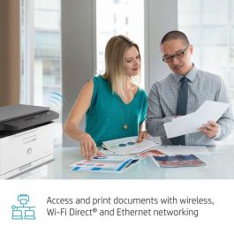 HP 4ZB96A - Impresora Multifunción Láser Color MFP 178NW WiFi 3 en 1 Compacta para Oficina y Hogar, 18ppm Negro, 4ppm Color