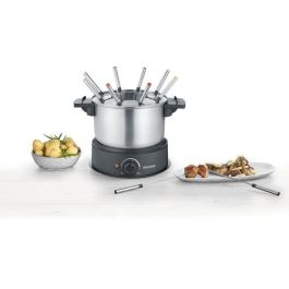 SEVERIN FO2473 Fondue eléctrica 8 personas con olla extraíble de acero inoxidable, Incluye: Protector contra salpicaduras y 8 tenedores SEVERIN FO2473 Fondue eléctrica 8 personas con olla extraíble de acero inoxidable, Incluye: Protector contra salpicaduras y 8 tenedores