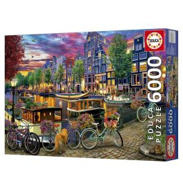 Educa Puzzle Bicicletas en Ámsterdam 1747715940770 6000 Piezas 156 x 107 cm a partir de 15 años