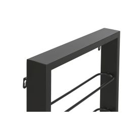 DKD Home Decor Botellero de Pared Loft para 8 Botellas de Vino, Estantería Metálica Negro 120x42x6 cm, Pack de 2 DKD Home Decor Botellero de Pared Loft para 8 Botellas de Vino, Estantería Metálica Negro 120x42x6 cm, Pack de 2